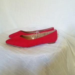 Target red pointy flats